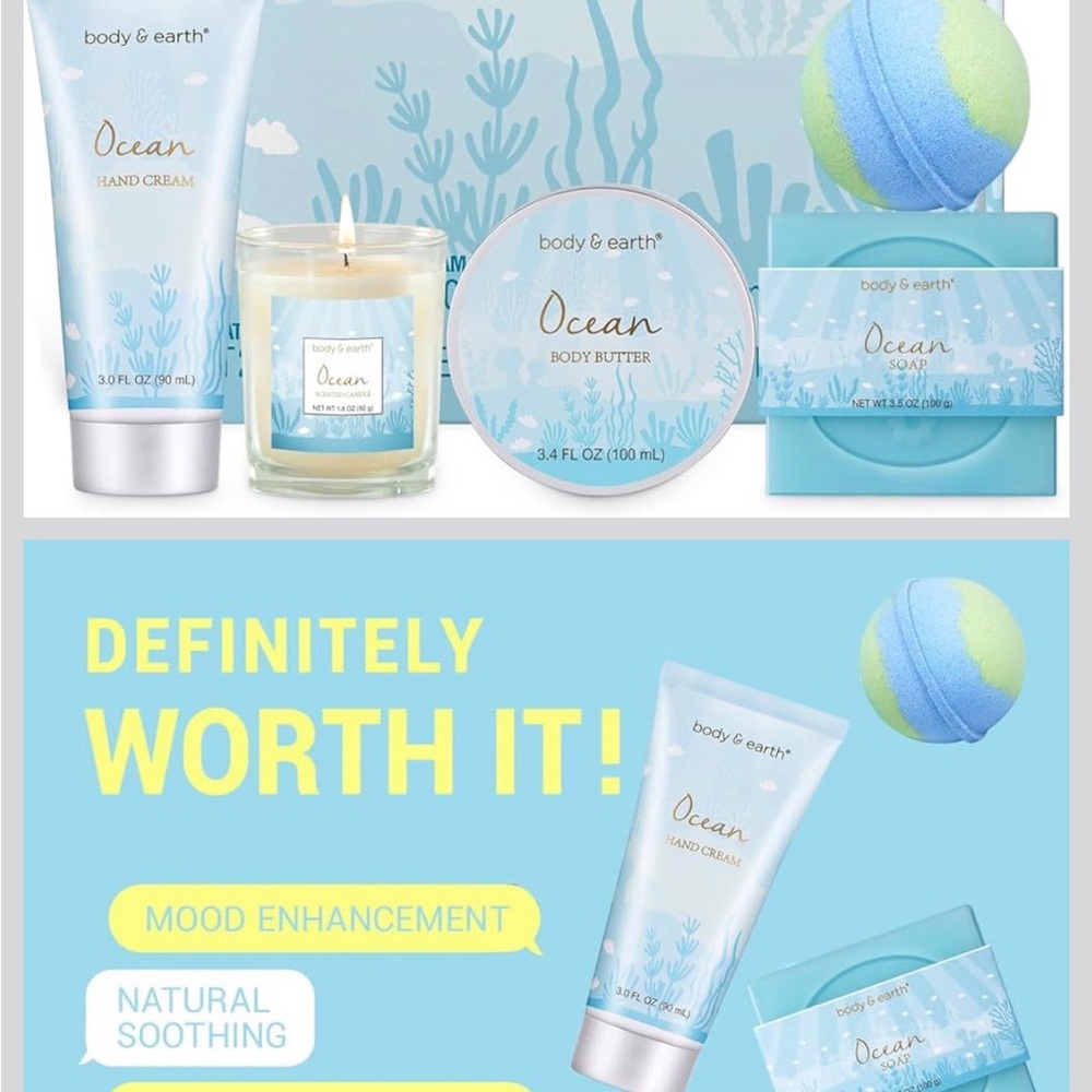 Ocean Bath & Body Set - Blue
